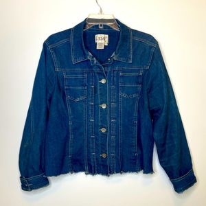 LAL Live A Little Women’s Jean Jacket Sz‎ L
